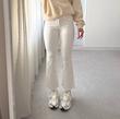 شلوار جین Low waist Flare H&M سفید ☁️