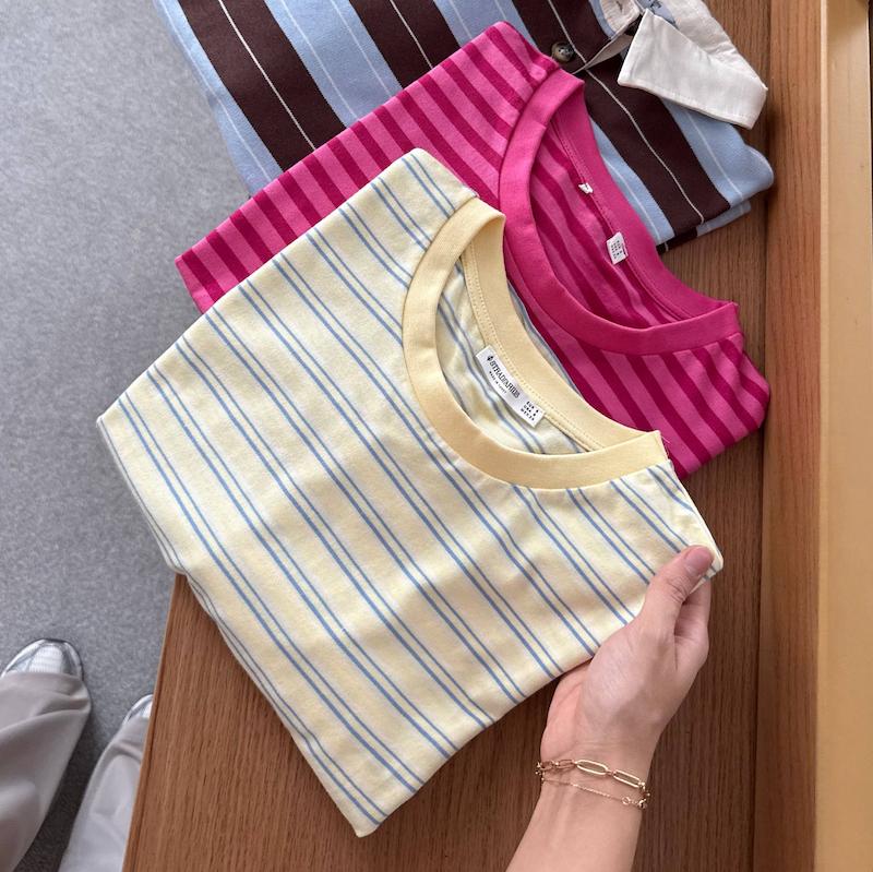 تیشرت راه راه stradivarius 🍋