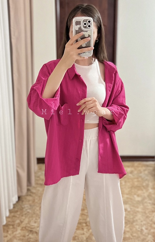 شومیز تابستونی پلیسه سرخابی turk