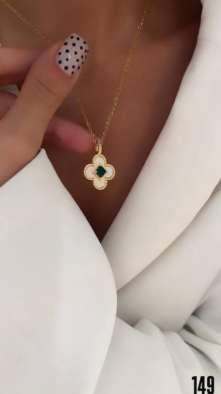 گردنبند ونکلیف میناکاری 