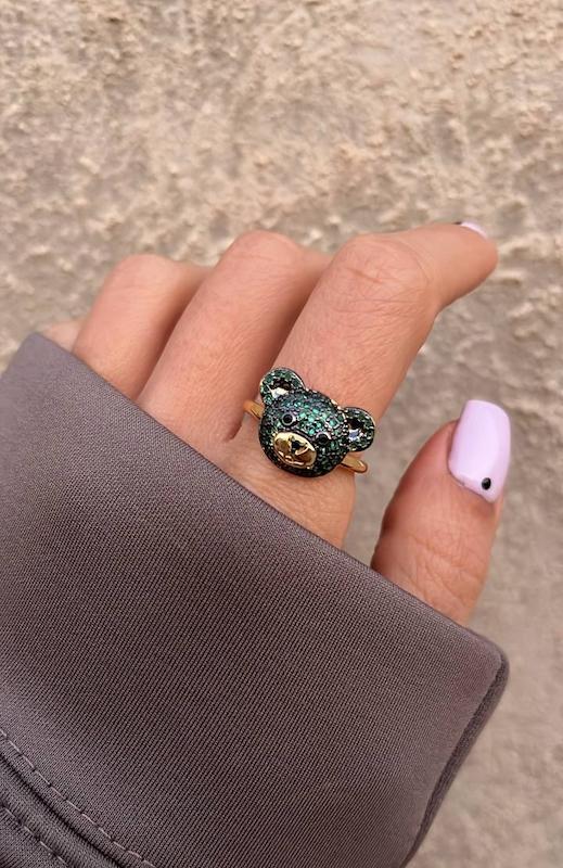 انگشتر مینیمال و فانتزی خرسی