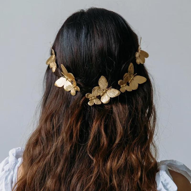 سنجاق مویی فلزی پروانه طلایی zaya🦋✨️