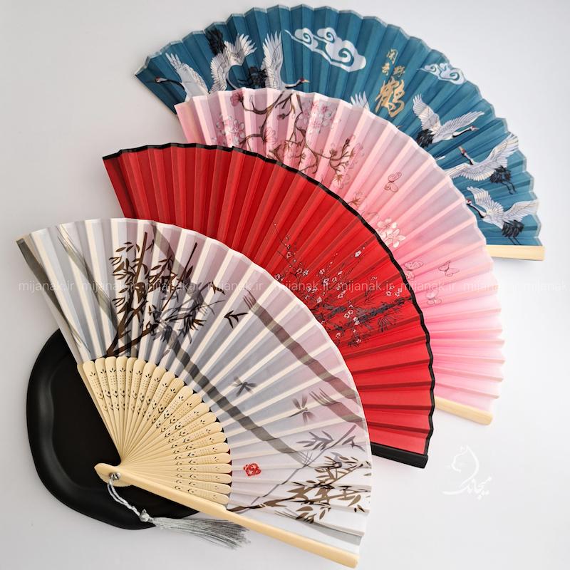 بادبزن چوبی روشن آویزدار🪭👘