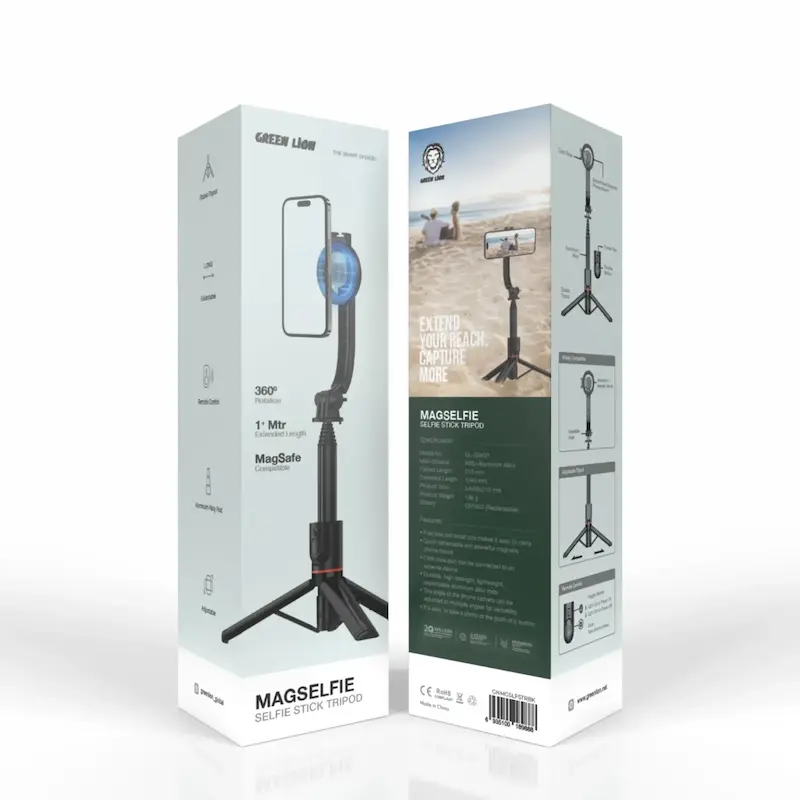 سه‌پایه مگسلفی گرین لاین Green Lion Extendable Selfie Stick Tripod GL-SSK01