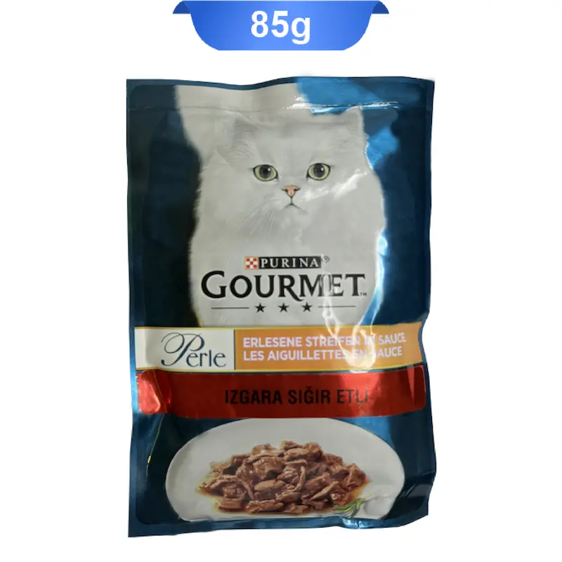 پوچ گربه بالغ گورمت طعم گوشت گاو