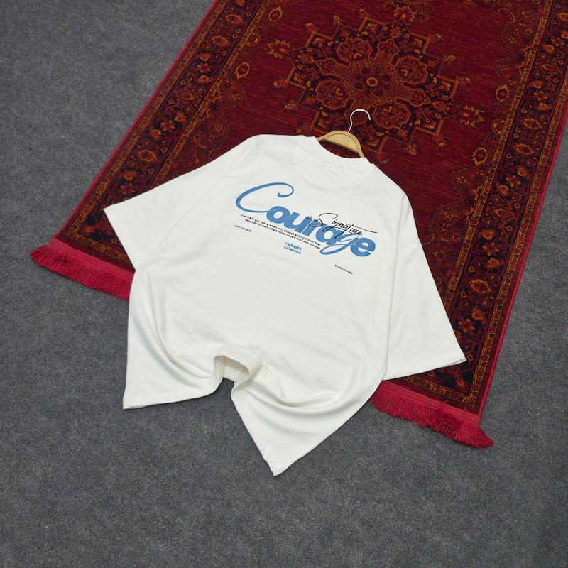 تیشرت دورس دو نخ طرح CORAGE