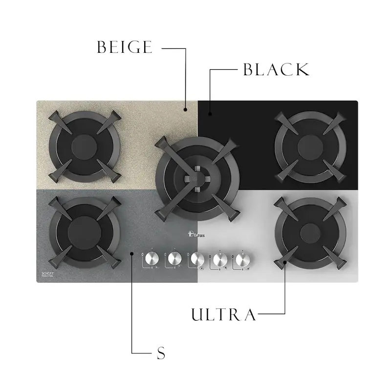 اجاق گاز شیشه‌ای برند داتیس DATEES مدل DG567