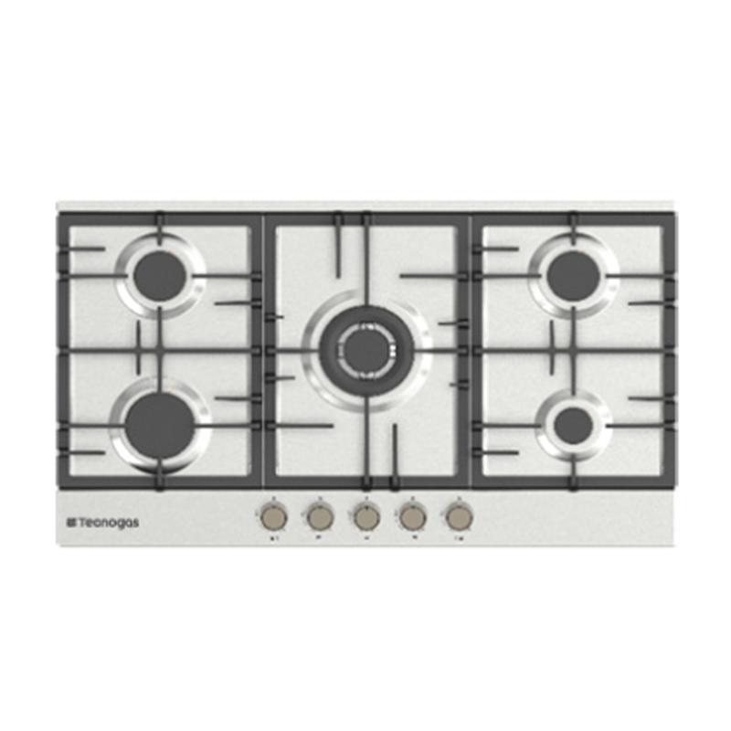 اجاق گاز صفحه ای استیل برند تکنوگس TECNOGAS مدل TGH5 12201s