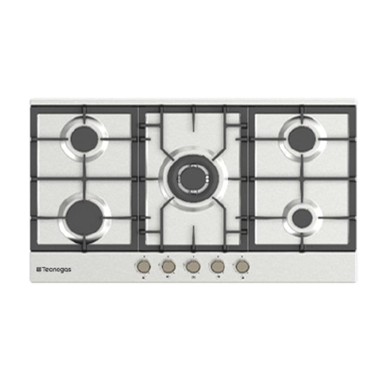 اجاق گاز صفحه ای استیل برند تکنوگس TECNOGAS مدل TGH5 12203s 