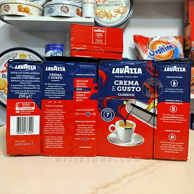 پودر قهوه کرِما اگوستو لاوازا با طعم کلاسیک 250 گرمی | Crema egusto (classico) Lavazza