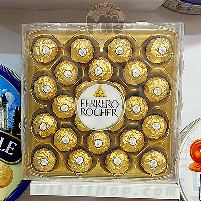 ترافل شکلاتی مغزدار 300 گرم فررو روشر اصل ایتالیا 24 عددی – Ferrero Rocher