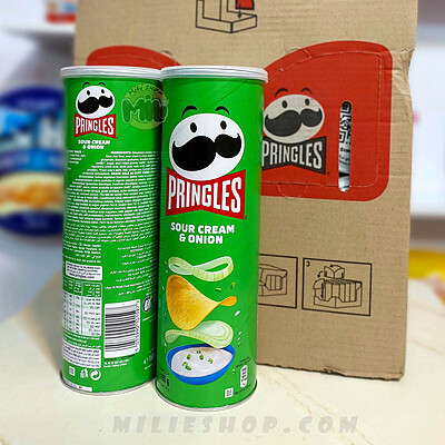 چیپس پرینگلز با طعم پیاز و خامه ترش 165 گرمی | Sour Cream & Onion Pringles