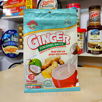 نوشیدنی شیر نارگیل زنجبیل جینجر بدون شکر رژیمی 180 گرم چانگوئنگ Chunguang ا Chunguang ginger coconut drink 180g