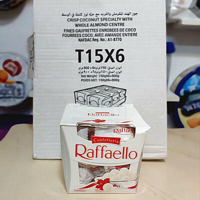 شکلات کادویی نارگیلی Raffaello رافائلو 150 گرم