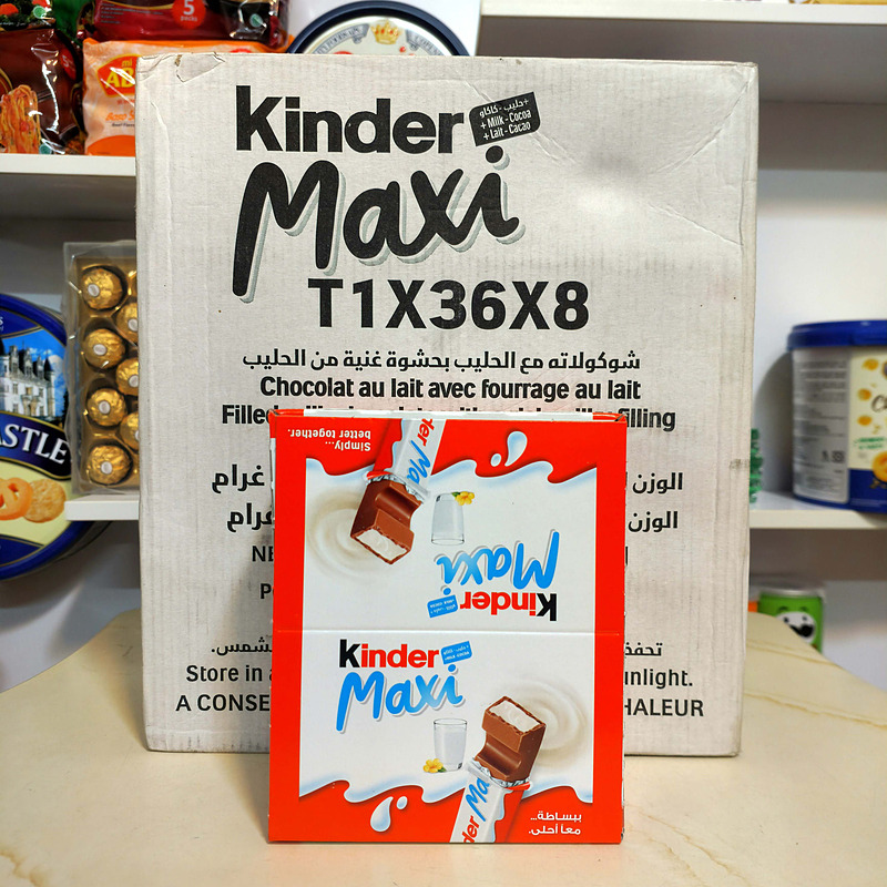 شکلات کیندر مکسی 21 گرم بسته 36 عددی Kinder Maxi ا Kinder Maxi