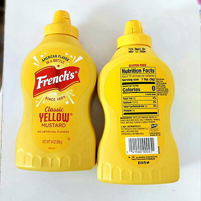 سس خردل فرنچز 396 گرم پک 1 عددی French’s Mustard