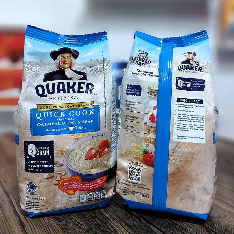 جو دو سر پخت سریع (اوتمیل) کواکر (200 گرم) ا quaker