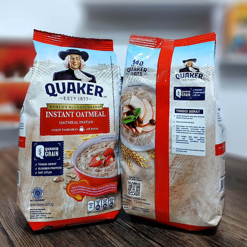 جو دو سر فوری اوتمیل کواکر (200 گرم) quaker