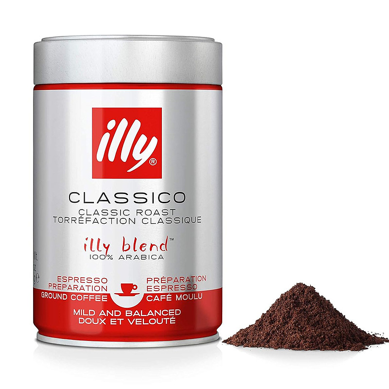 پودر قهوه قوطی ایلی illy مدل کلاسیکو Classico وزن 250 گرم ا illy Espresso Classico