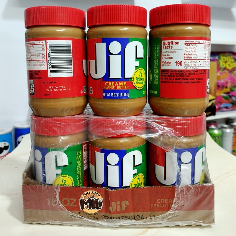 کره بادام زمینی جیف مدل کِرِمی ۴۵۴ گرمی | Jif Creamy Peanut Butter