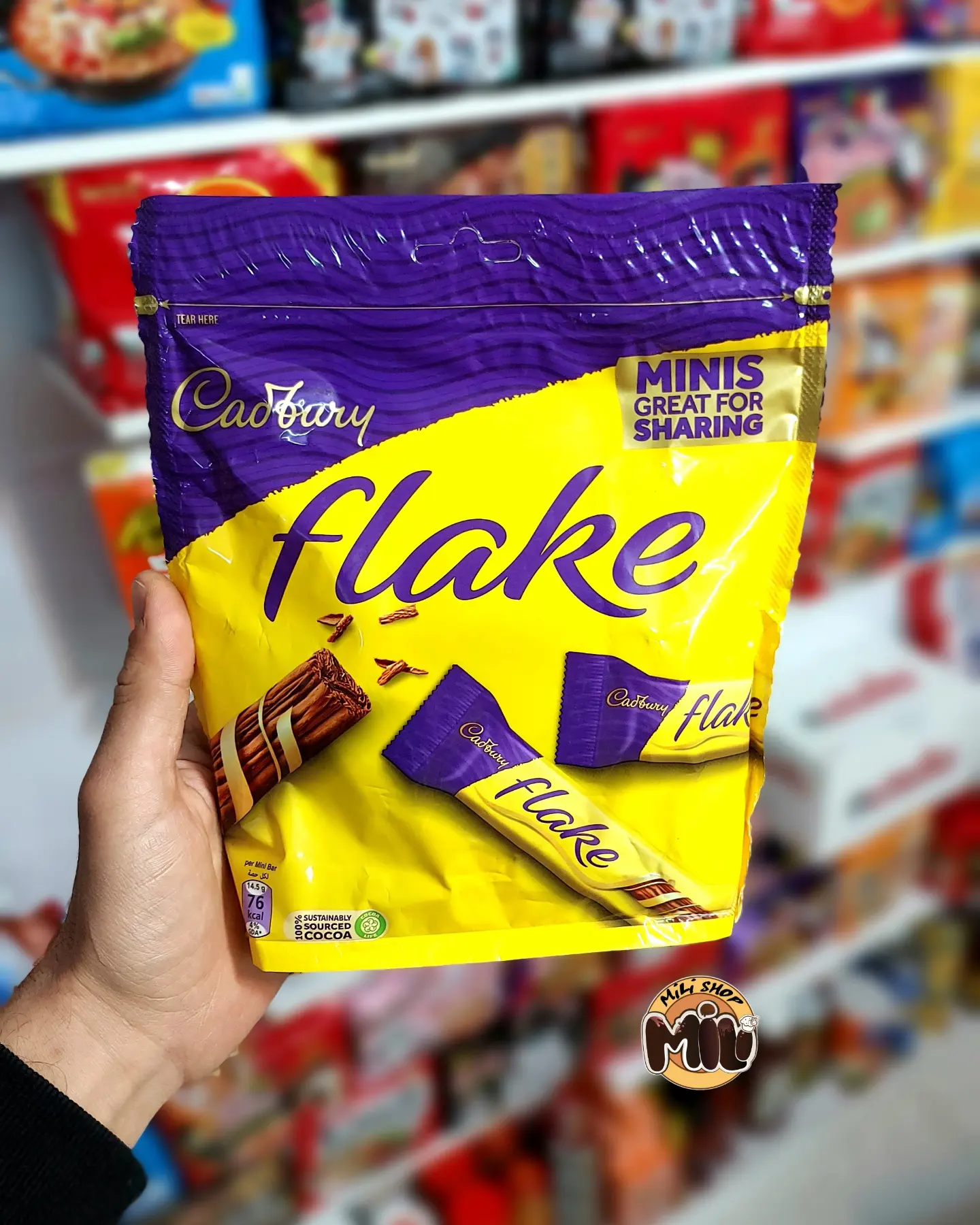 شکلات مینی فلیک کدبری (۱۷۴گرم) اصلی درجه یک بسیار خوشمزه | Flake Cadbury Chocolate 