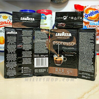 پودر قهوه اسپرسو ایتالیانو لاوازا وزن 250 گرم ا Espresso Italiano Lavazza coffee powder 