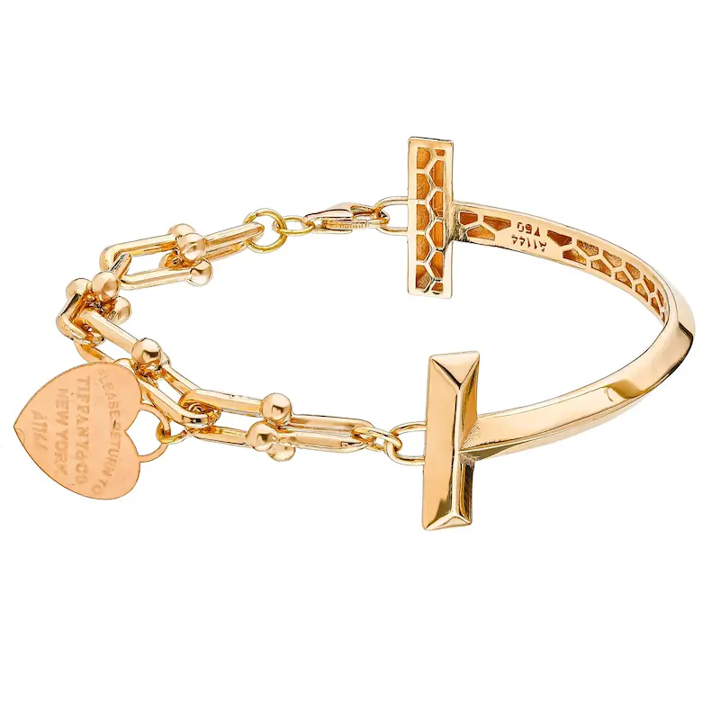 دستبند طلا زنانه النگویی تیفانی کد MT818