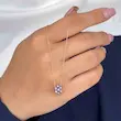 گردنبند طلا زنانه مرواریدی کد MT1365