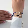 دستبند طلا زنانه مدل آسانسوری طرح گل برگ کد MT673