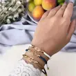 دستبند طلا زنانه مدل آسانسوری طرح دوربین کد MT1458