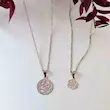 آویز گردنبند طلا زنانه طرح گل کد MT1620
