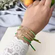 دستبند طلا زنانه مدل آسانسوری طرح لاک پشت کد MT1501