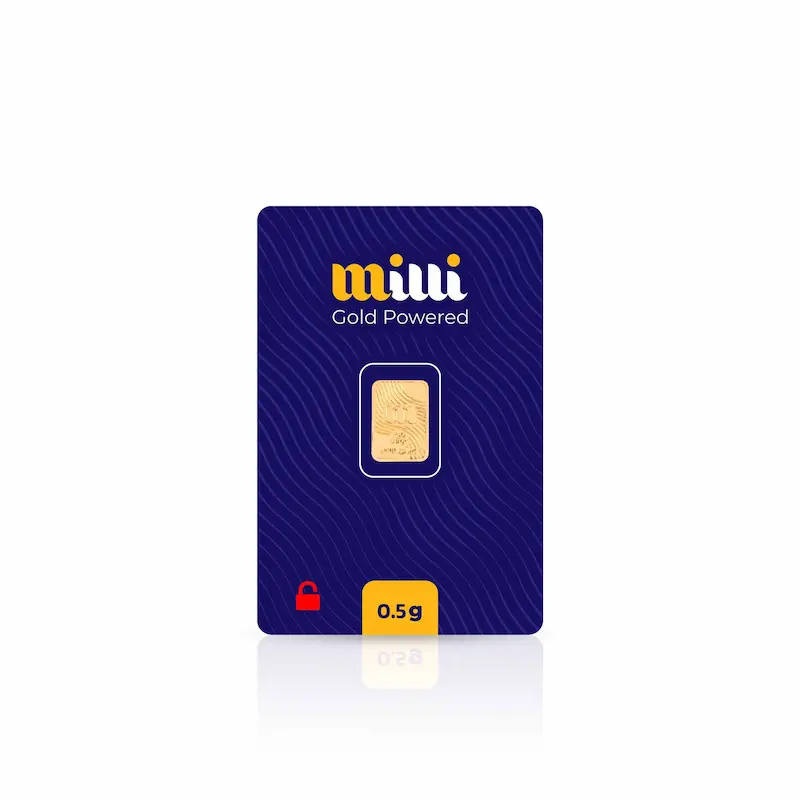 شمش طلا نیم گرمی 18 عیار کد MT1786