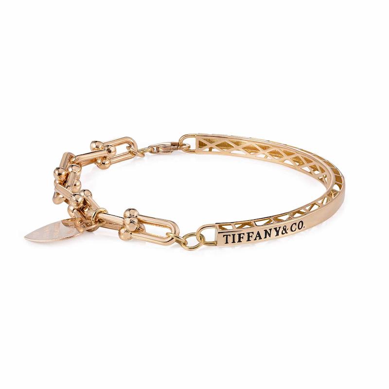 دستبند طلا زنانه تیفانی بنگل کد MT1833