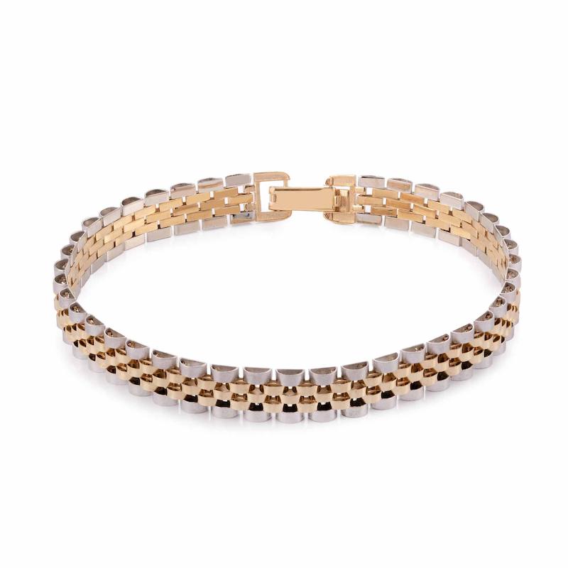 دستبند طلا زنانه طرح رولکس کد MT1842