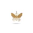 آویز گردنبند طلا زنانه طرح پروانه کد MT1853