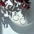 گوشواره طلا زنانه حلقه ای کد MT1848