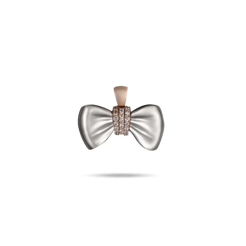 آویز گردنبند طلا زنانه طرح پاپیون کد MT1862