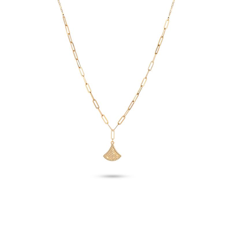 گردنبند زنانه طلا مینیمال طرح مثلث MT876