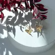 گوشواره طلا زنانه طرح پروانه کد MT1846
