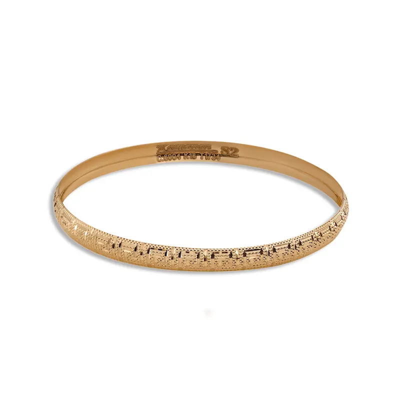 النگو طلا زنانه کمانه طرح تراش کد MT1912