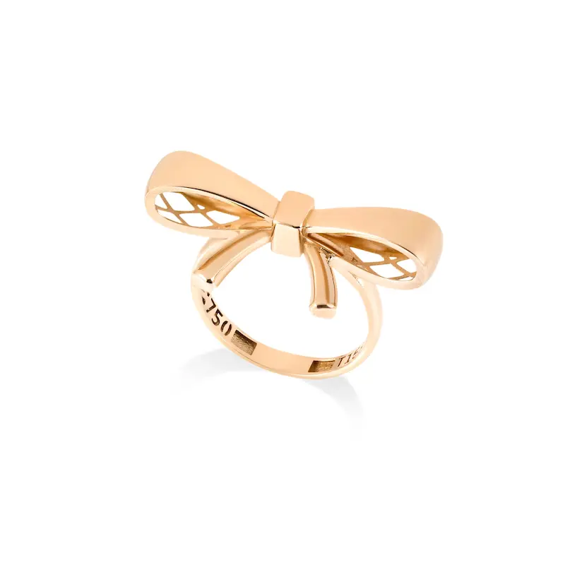 انگشتر طلا زنانه طرح پاپیون کد MT1916