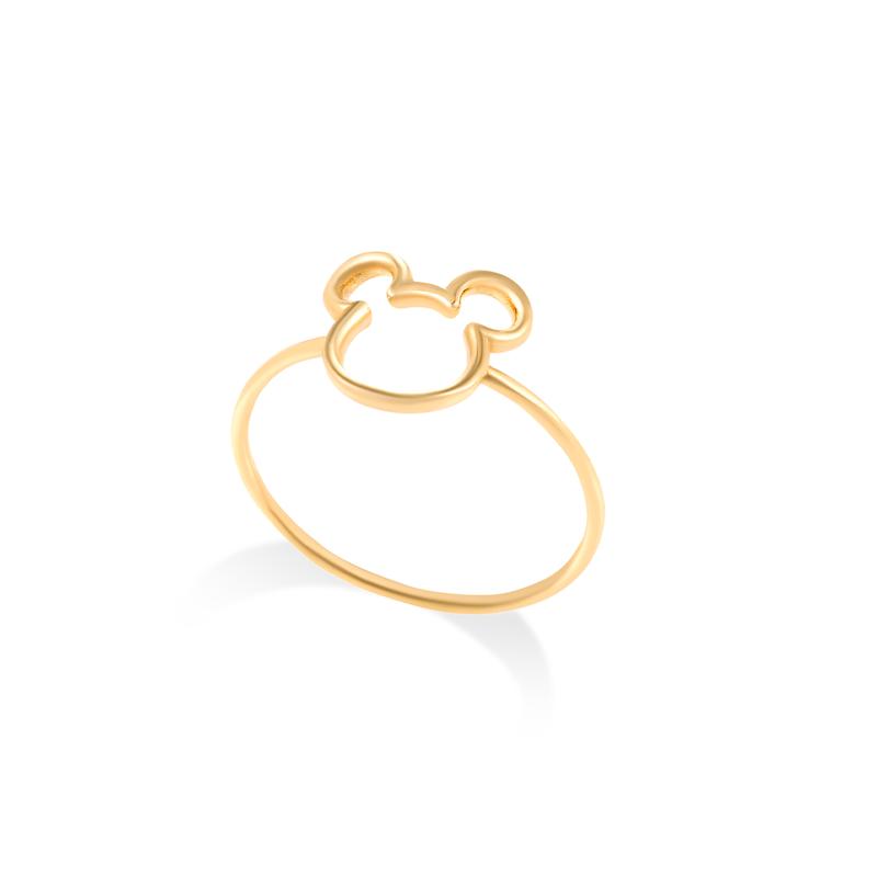 انگشتر طلا زنانه مینیمال طرح میکی موس کد MT1888