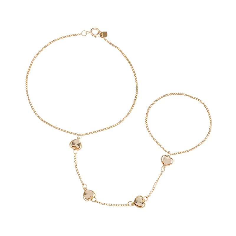 دستبند طلا زنانه جانا طرح ونکلیف کد MT1925