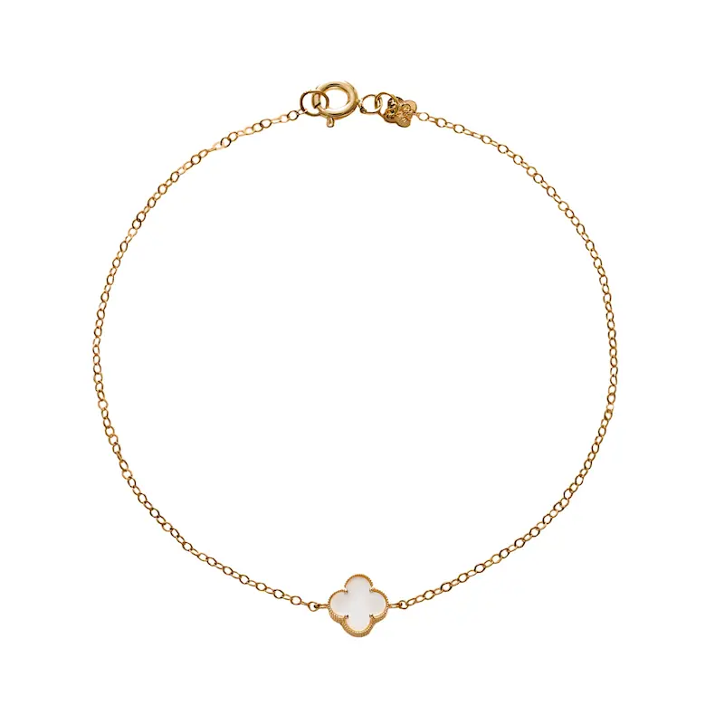 دستبند طلا زنانه زنجیری طرح ونکلیف کد MT2126