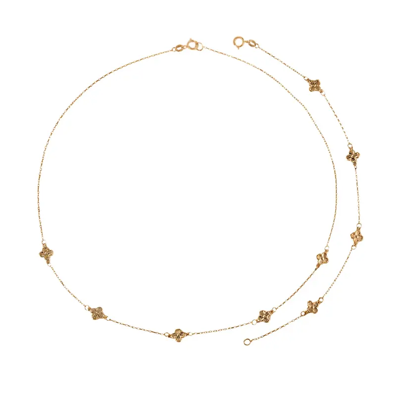 نیم ست طلا زنانه طرح ونکلیف سبک کد MT2156