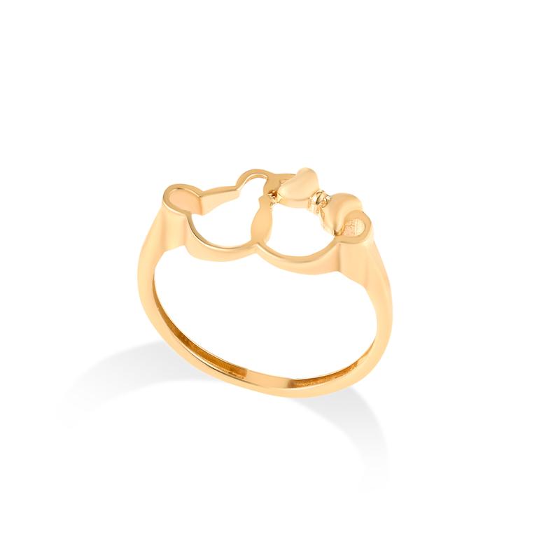 انگشتر طلا زنانه طرح میکی موس کد MT1893