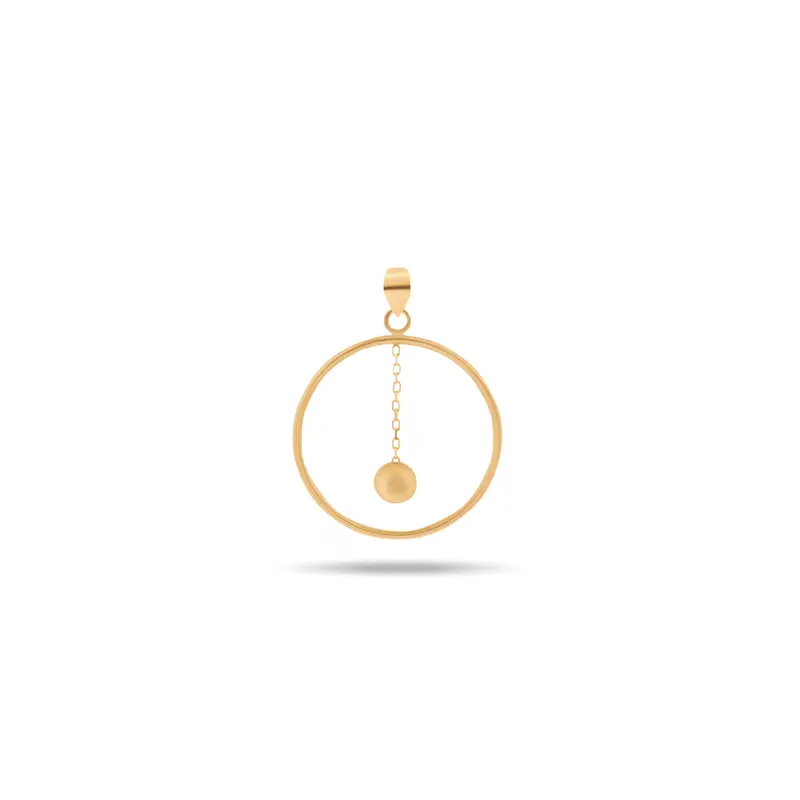 آویز گردنبند طلا زنانه طرح متصل کد MT2221