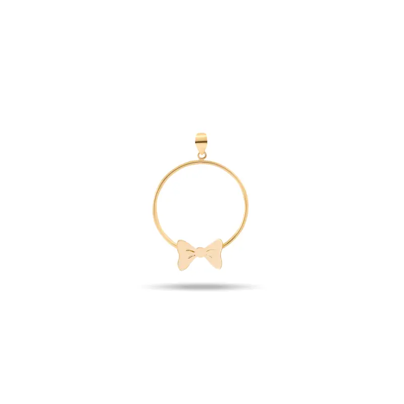 آویز گردنبند طلا زنانه طرح متصل کد MT2222