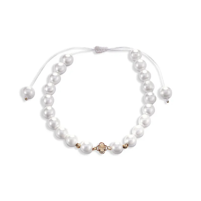 دستبند طلا زنانه آسانسوری طرح ونکلیف کد MT2246